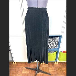 Chico's Travelers Black Midi Skirt